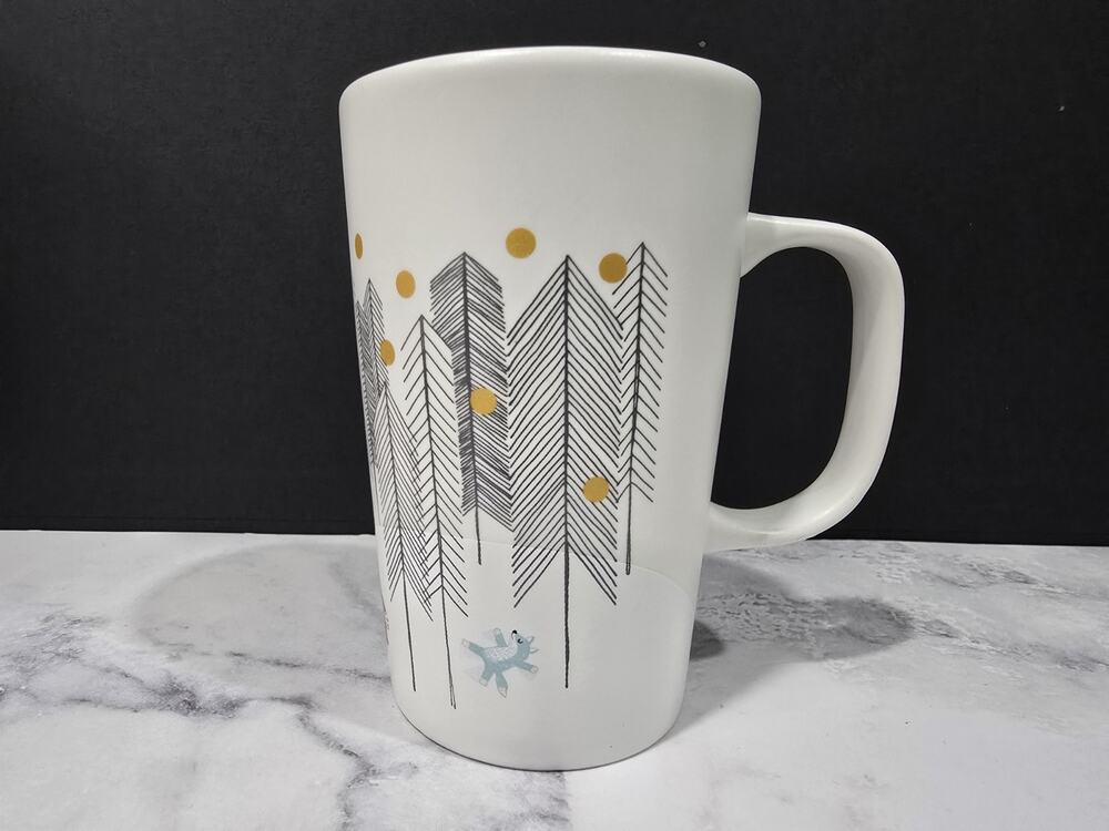 Starbucks 2019 Nordic Ceramic Christmas Holiday Mug 12 oz - RARE